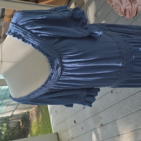 Blue Bohemian Maxi Dress - Picture 4 of 5